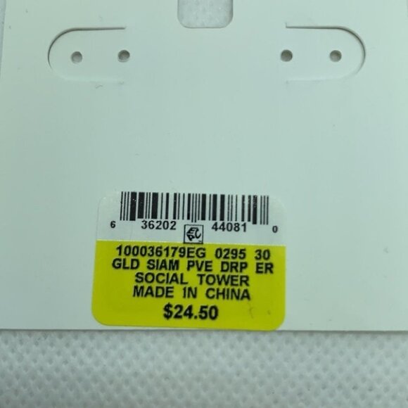 Charter Club Silver-Tone Crystal & Stone  Earrings - Picture 7 of 8